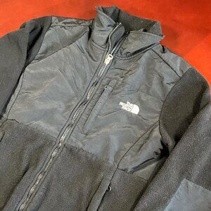 Womens The North Face Black Denali Fleece Full Zip Outdoor Winter Jacket(Medium)